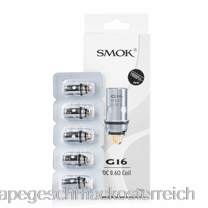 Smok G16 Ersatzspulen 0,6 Ohm Gleichstromspulen Vape-Geschmack